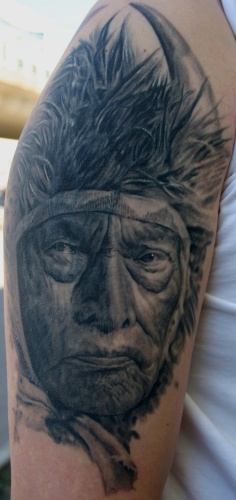 Tattoos - Coverup tattoos - Indian Head